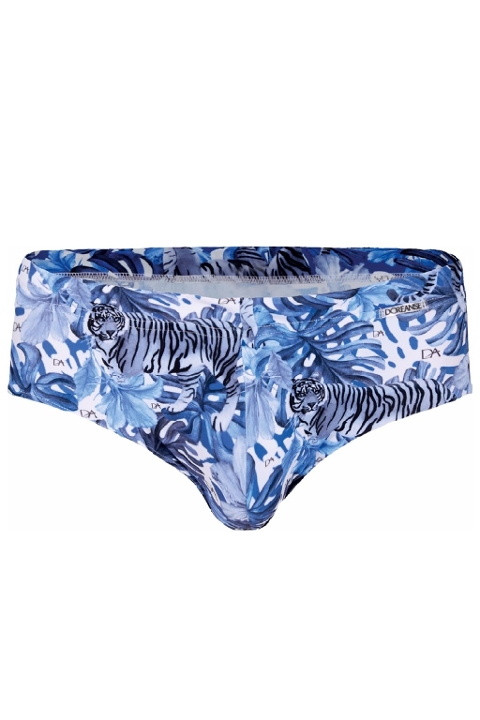 Mavi Desenli Polyamid Elastan İpli Slip Mayo Doreanse 3832 - Laos