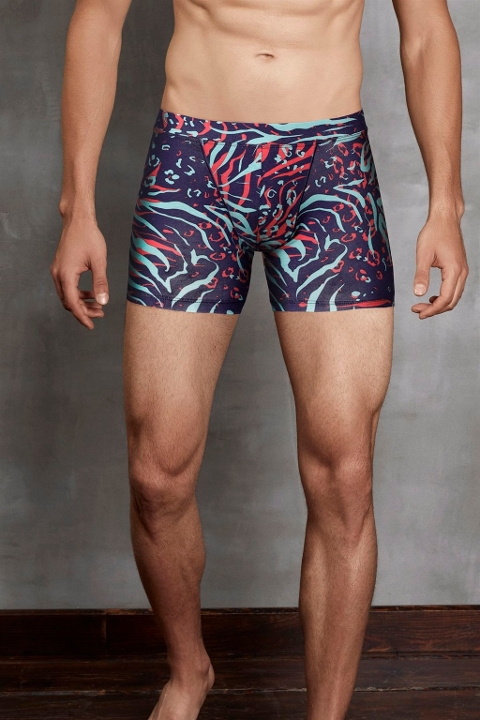 Modal Pamuk Elastan Zebra Baskılı Erkek Boxer Doreanse 1872 - Leozebra