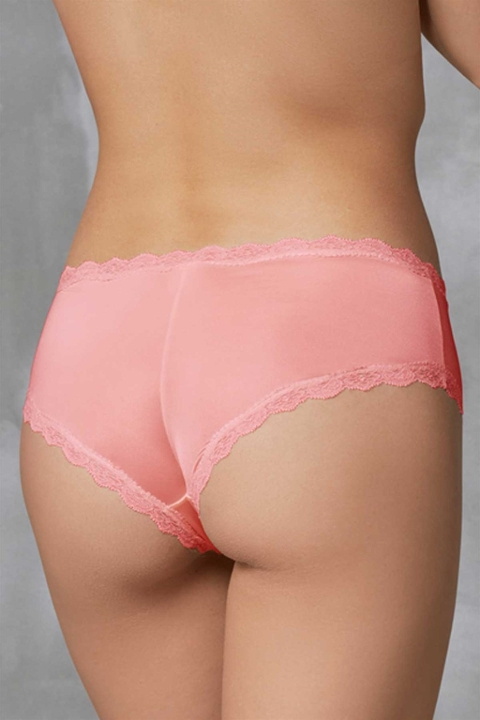 Dantelli Çiçek Desenli Slip Külot Doreanse 7157 - PETROL-PUDRA-GÜL