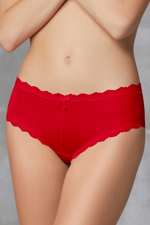 Dantelli Çiçek Desenli Slip Külot Doreanse 7157 - PETROL-PUDRA-GÜL