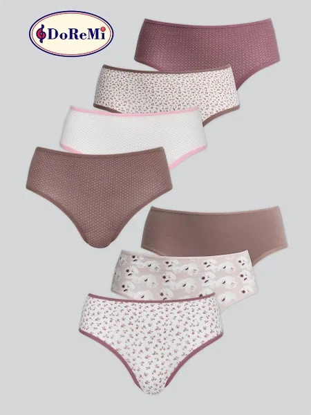 DoReMi Daily Fit 7’lü Bayan Slip Külot - Desenli