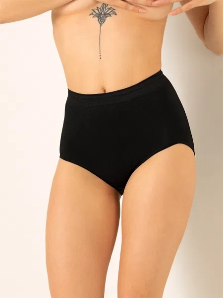 DoReMi Dikişsiz Seamless Kadın Yüksek Bel Slip - Siyah