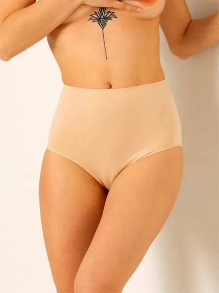 DoReMi Dikişsiz Seamless Kadın Yüksek Bel Slip - Ten