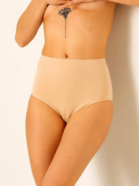 DoReMi Dikişsiz Seamless Kadın Yüksek Bel Slip - Ten