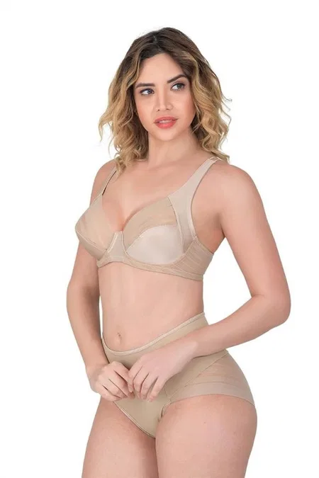 Full Cup Dikişsiz Toparlayıcı Sütyen Emay 177 - Vizon