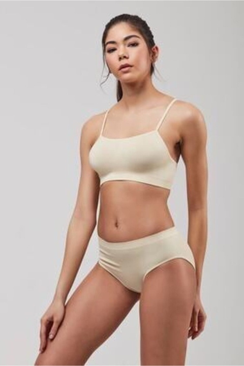 Balenli Uzun Kesim Dantel Detaylı Büstiyer Elite Life 851 - Ten