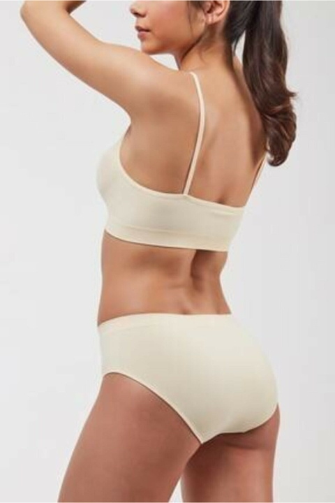 Balenli Uzun Kesim Dantel Detaylı Büstiyer Elite Life 851 - Ten