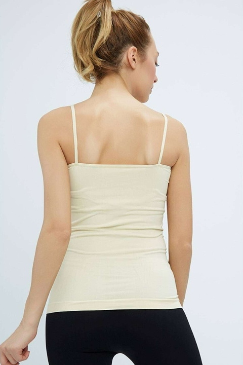 İnce Askılı Uzun Atlet Pamuklu Elite Life 846 - Ten