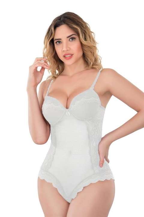 Dantelli Push Up Esnek Body Emay 176 - Ekru