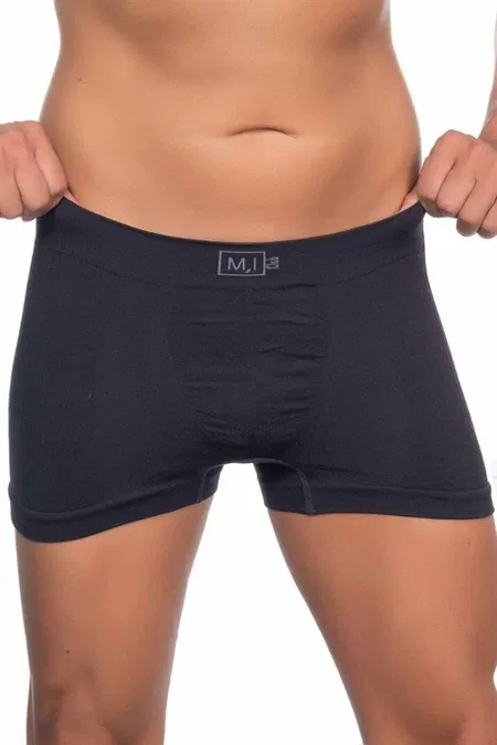 Pamuklu Esnek Bel Lastiği Boxer Emay 2102 - Siyah