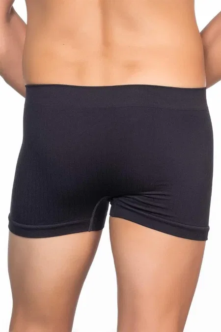 Pamuklu Esnek Bel Lastiği Boxer Emay 2102 - Siyah