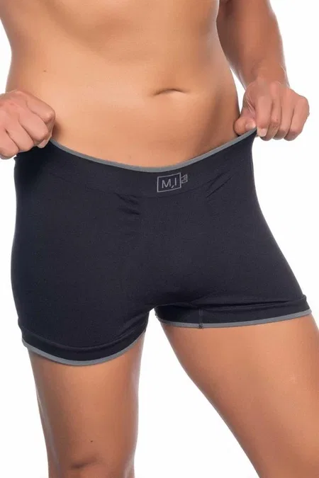 Pamuklu Esnek Bel Boxer Emay 2104 - Siyah