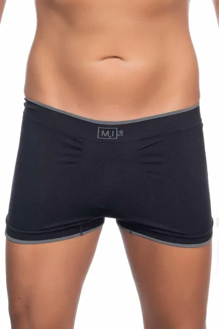 Pamuklu Esnek Bel Boxer Emay 2104 - Siyah