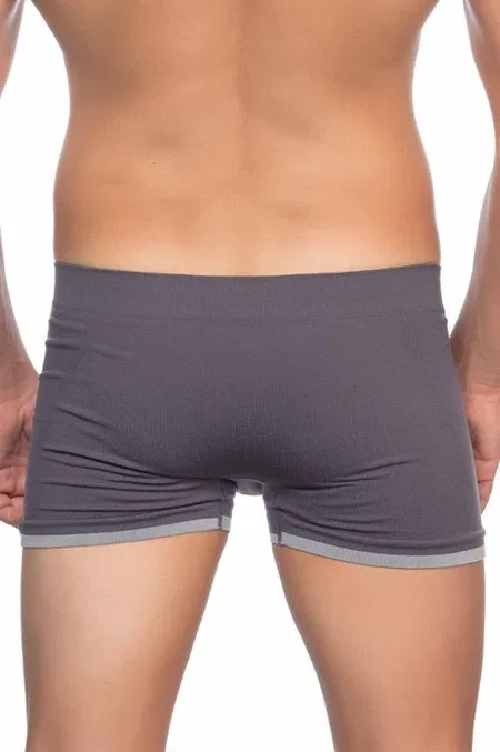 Pamuklu Esnek Bel Boxer Emay 2104 - Antrasit