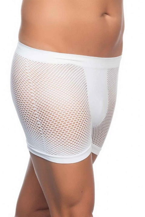Pamuklu Esnek Bel Boxer Emay 2106 - Beyaz