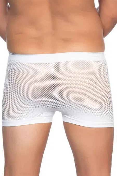 Pamuklu Esnek Bel Boxer Emay 2106 - Beyaz
