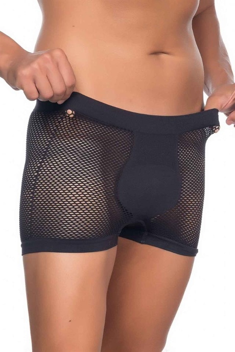 Pamuklu Esnek Bel Boxer Emay 2106 - Siyah