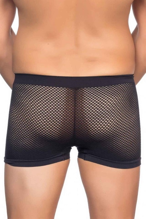 Pamuklu Esnek Bel Boxer Emay 2106 - Siyah