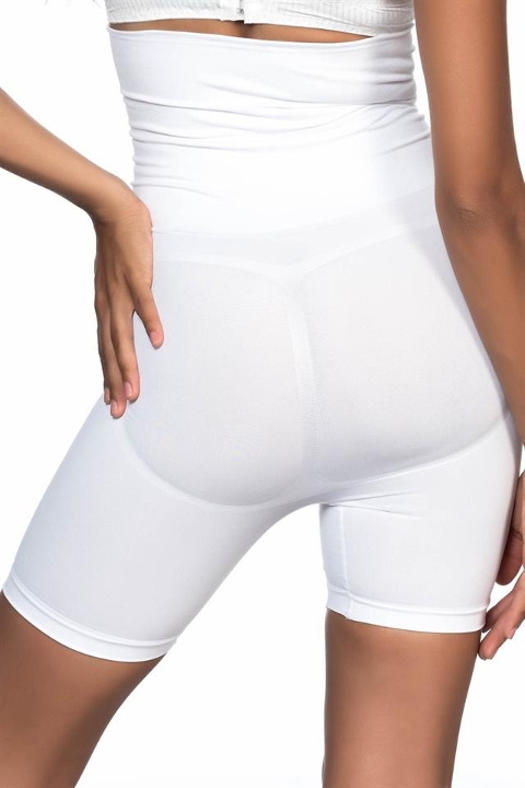 Balen Destekli Dikişsiz Göbek Korse Emay 2931 - Beyaz