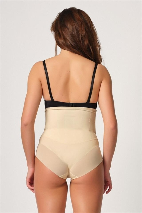 Kademeli Kompresyonlu Tüllü Karyokalı Korse Emay 2945 - Ten