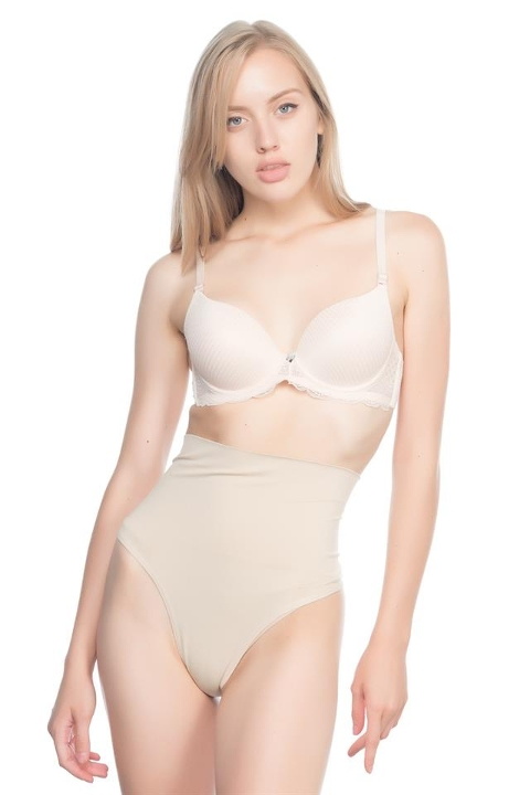 Dikişsiz Yüksek Bel Korse Polyamid Elastan Emay 2020 - Ten