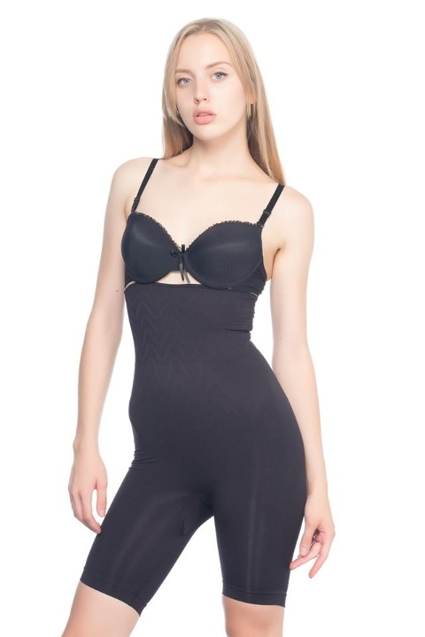 Yüksek Bel Kompresyonlu Korse Emay 2074 - Siyah
