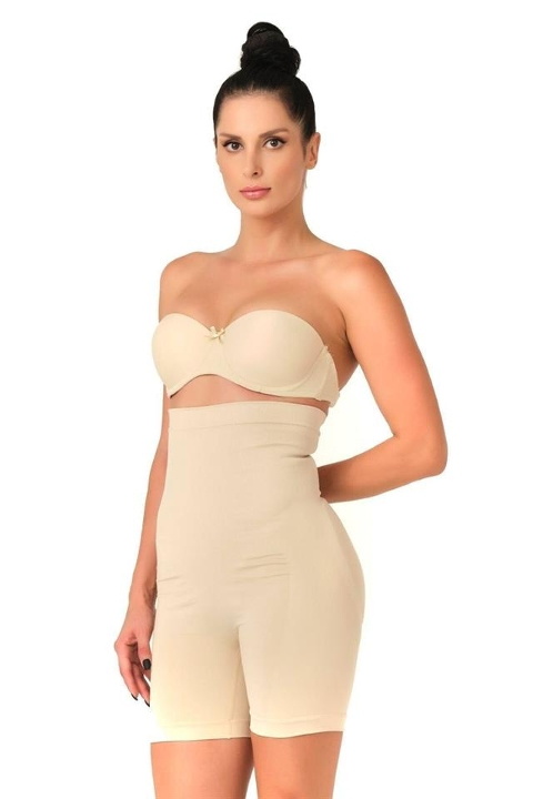 Dikişsiz Yüksek Bel Boxer Korse Emay 2007 - Ten