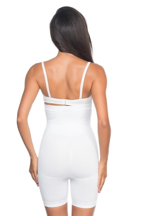 Dikişsiz Yüksek Bel Boxer Korse Emay 2007 - Beyaz
