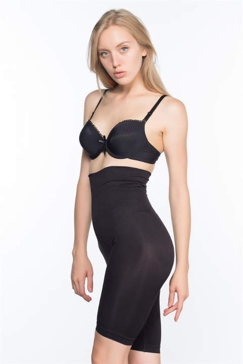 Dikişsiz Yapı Kompresyonlu Boxer Korse Emay 3200 - Siyah
