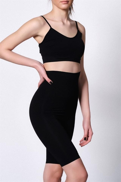 Dikişsiz Yüksek Bel Toparlayıcı Korse Emay 2015 - Siyah