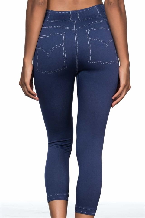 Emay Esnek Yüksek Bel Dikişsiz Tayt Emay 3801 - Görsel 11