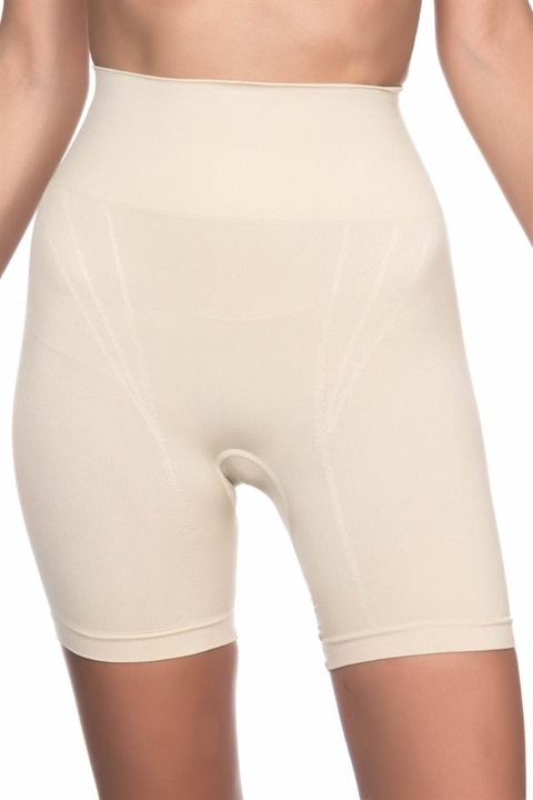 Dikişsiz Yüksek Bel Toparlayıcı Boxer Emay 2017 - Ten