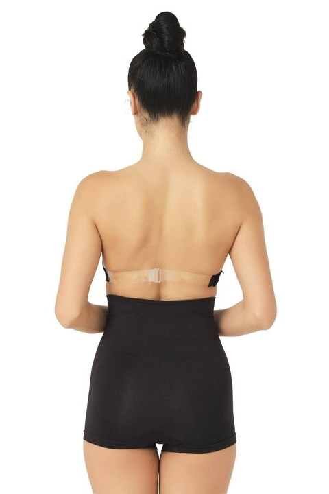 Dikişsiz Yüksek Bel Toparlayıcı Boxer Korse Emay 2022 - Siyah