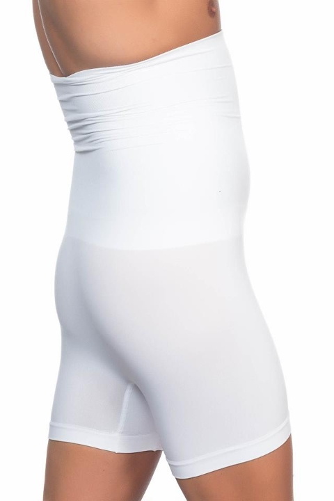 Pamuklu Esnek Boxer Korse Emay 1005 - Beyaz