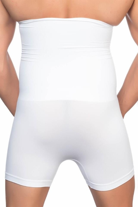 Pamuklu Esnek Boxer Korse Emay 1005 - Beyaz