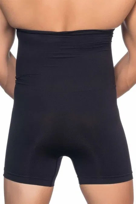 Pamuklu Esnek Boxer Korse Emay 1005 - Siyah