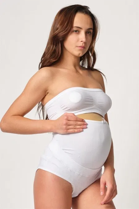 Karın Altı Destek Paneli Hamile Slip Emay 2825 - Beyaz