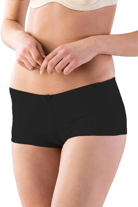 Dikişsiz Lazer Kesim Boxer Korse Emay 2812 - Siyah