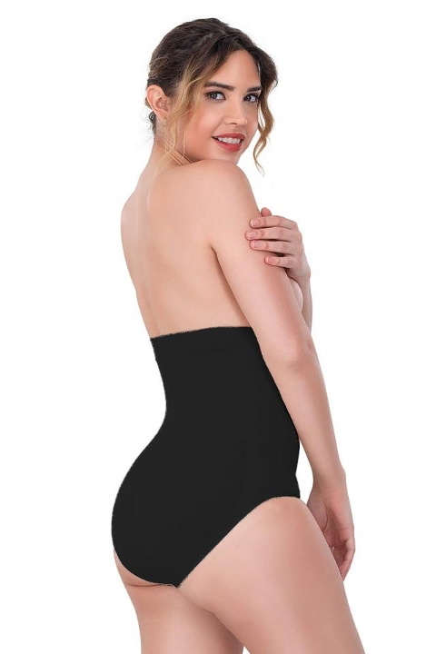Dikişsiz Agraflı Slip Korse Emay 2080 - Siyah