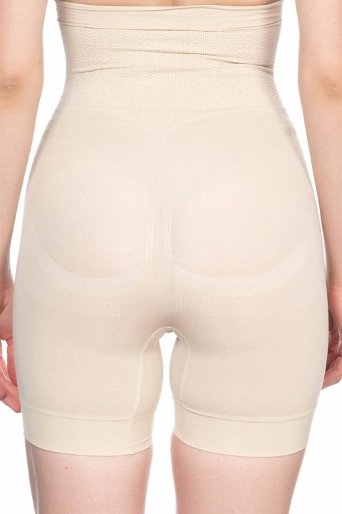 Dikişsiz Toparlayıcı Masaj Özellikli Paçalı Boxer Korse Emay 2056 - Ten