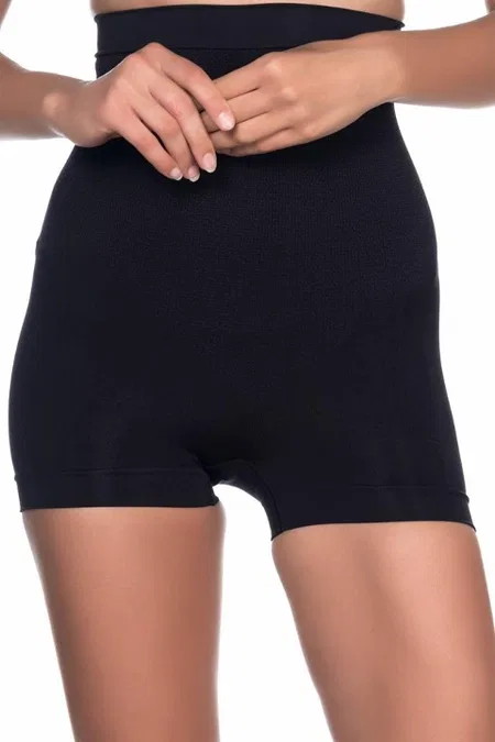 Dikişsiz Kısa Paça Boxer Korse Emay 2055 - Siyah