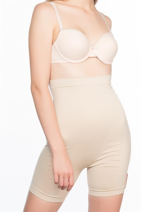 Yüksek Bel Popo Açık Paçalı Korse Emay 2063 - Ten