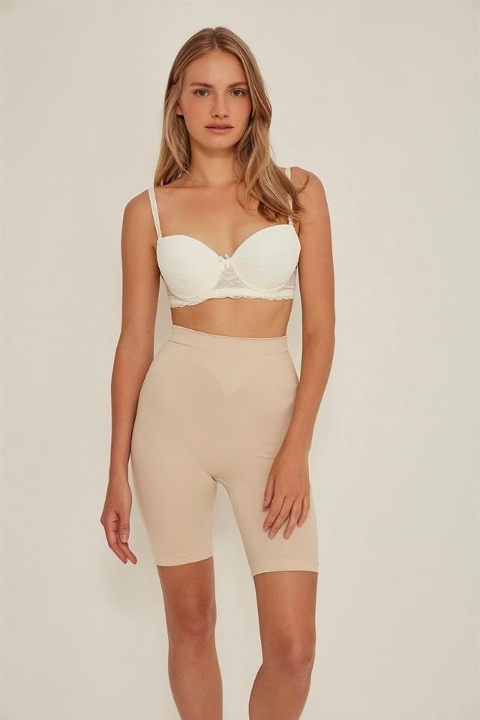 Dikişsiz Uzun Paçalı Korse Emay 3005 - Ten