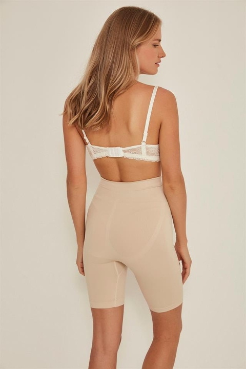 Dikişsiz Uzun Paçalı Korse Emay 3005 - Ten