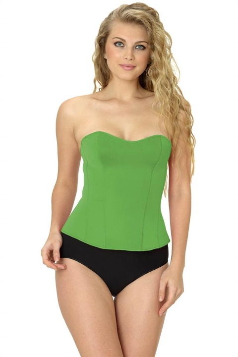 Dikişsiz Kompresyonlu Kadın Korse Emay 9155 - Yeşil