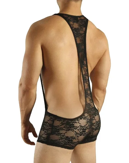 Nefes Alabilir Polyamid Erkek BodySuit Doreanse 3011 - Siyah
