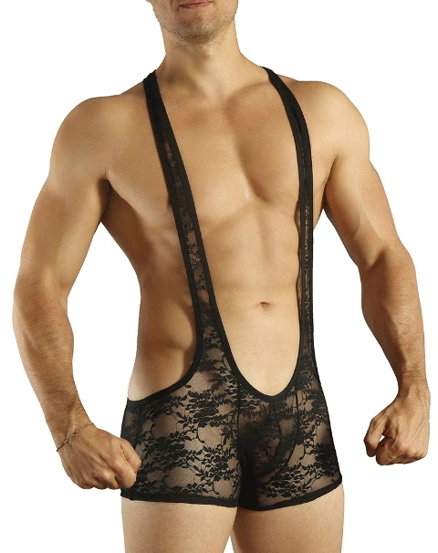 Nefes Alabilir Polyamid Erkek BodySuit Doreanse 3011 - Siyah