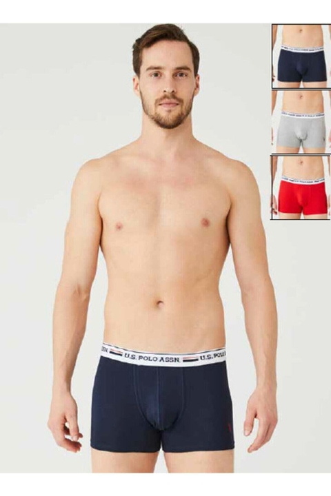 Us. POLO Assn. Pamuklu Esnek Bel Lastiği Erkek Boxer US. POLO ASSN. 80431 - Görsel 6