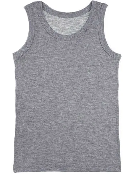 Pamuklu Lycra Erkek Çocuk Atlet Dono 3210 - Gri