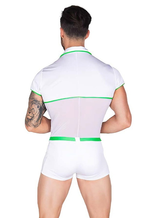 Beyaz Nefes Alabilir Erkek Fantezi Kostüm For Dreams 9007 - Beyaz